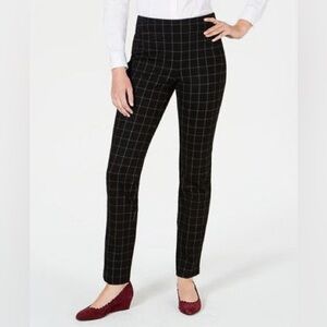 Charter Club Black and White Grid Pants